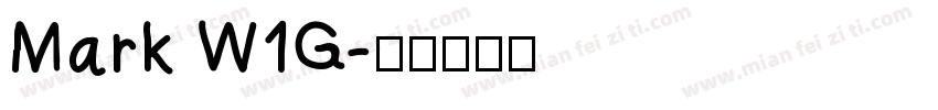 Mark W1G字体转换